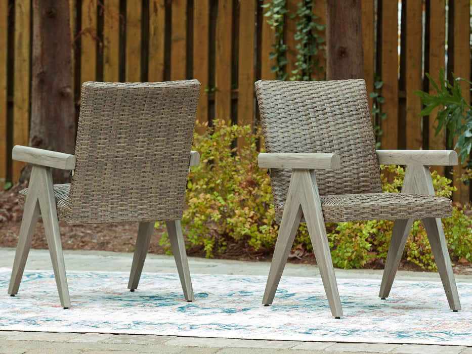Cliff Trails Outdoor Arm Chair (Set of 2) - Abundant Home Collections