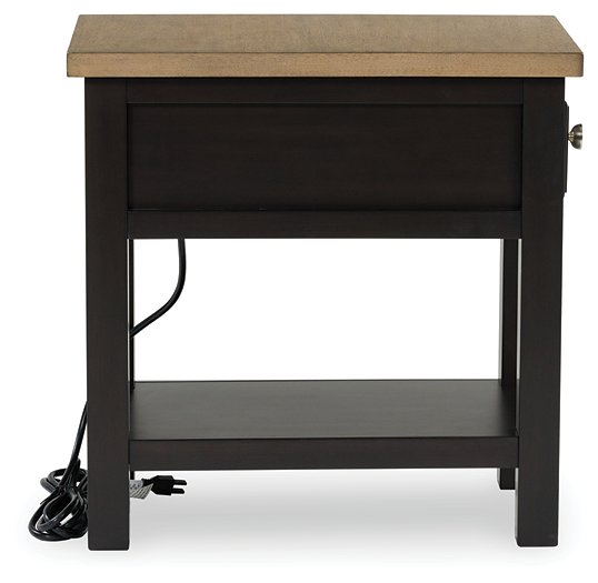 Drazmine Chairside End Table - Abundant Home Collections