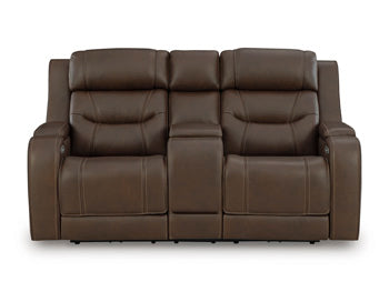 Knightington Power Reclining Loveseat with Audio Seating - Abundant Home Collections