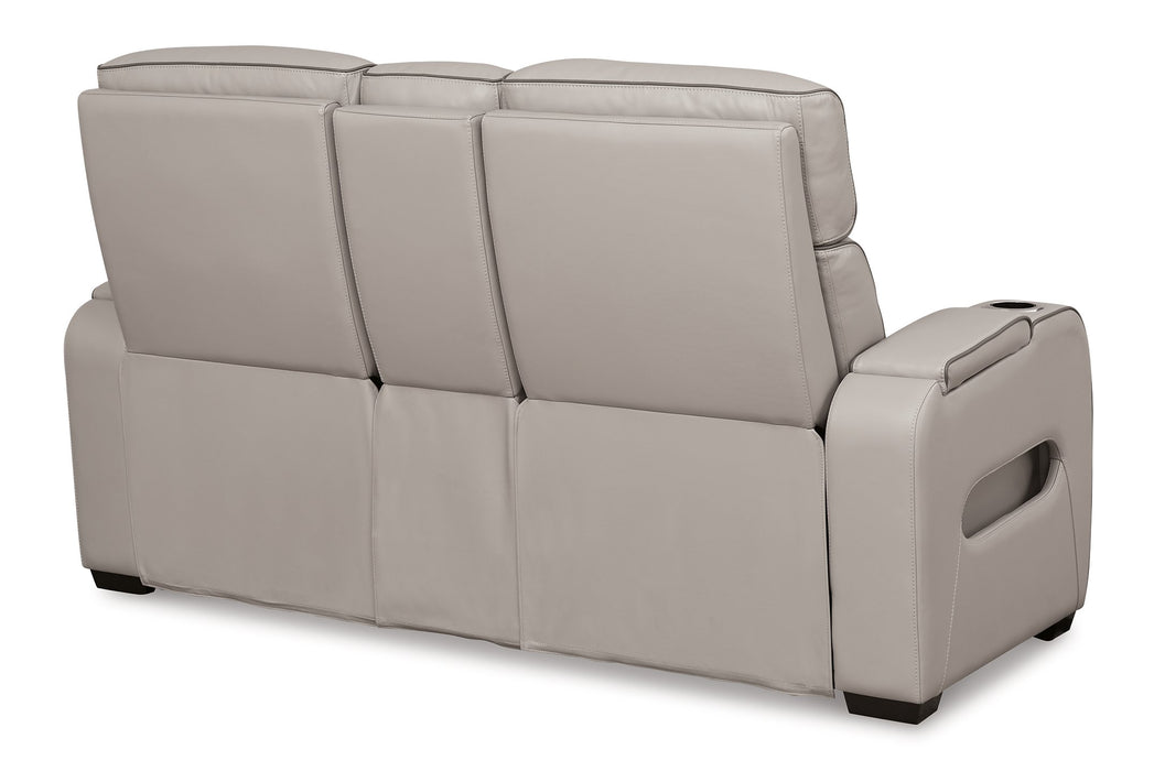Boyington Power Reclining Loveseat with Console - Abundant Home Collections