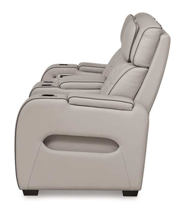Boyington Power Reclining Loveseat with Console - Abundant Home Collections