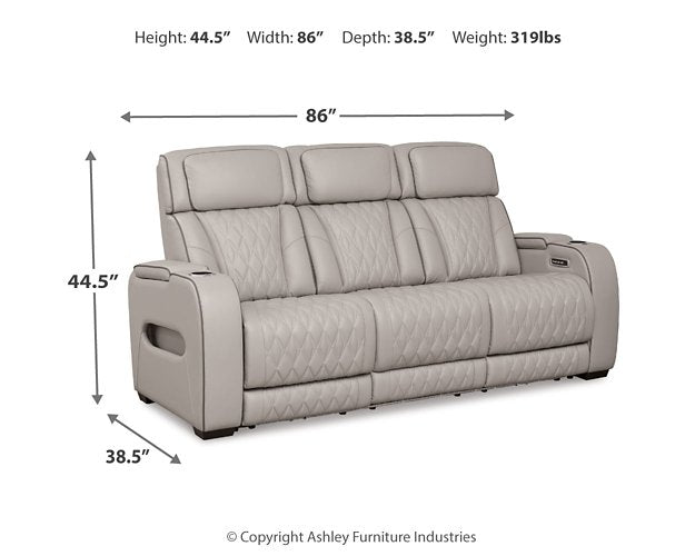 Boyington Power Reclining Sofa - Abundant Home Collections
