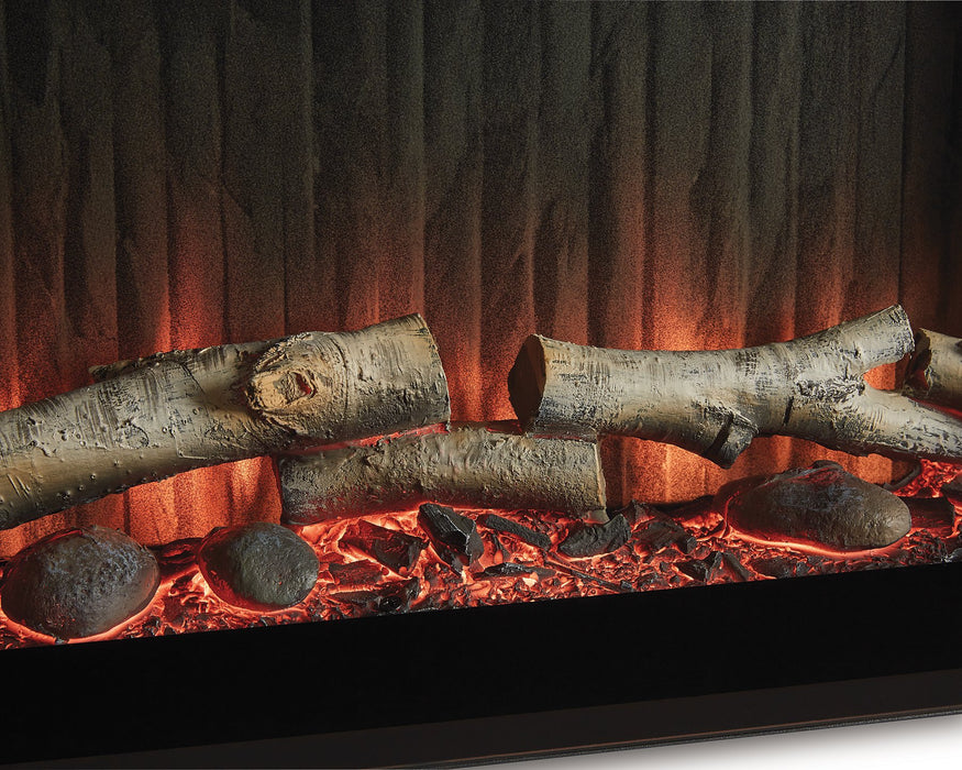Cayboni 71" TV Stand with Electric Fireplace - Abundant Home Collections