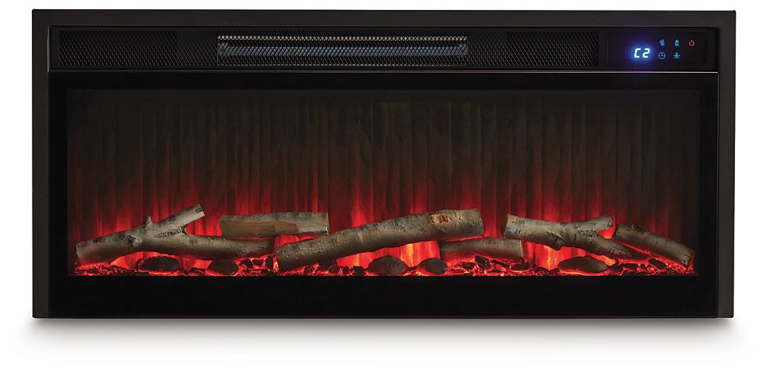 Cayboni 71" TV Stand with Electric Fireplace - Abundant Home Collections