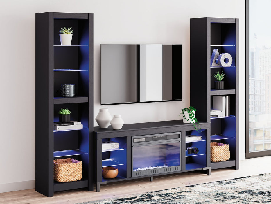 Cayberry Entertainment Center with Electric Fireplace - Abundant Home Collections