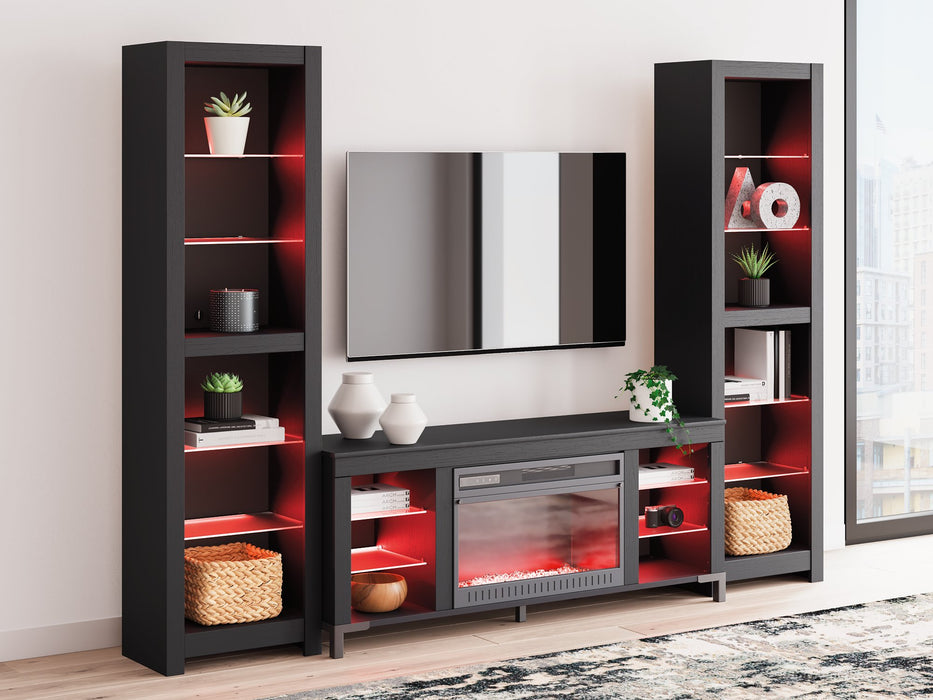Cayberry Entertainment Center with Electric Fireplace - Abundant Home Collections