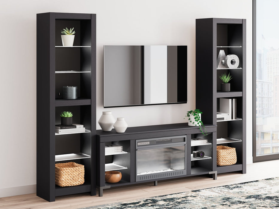 Cayberry Entertainment Center with Electric Fireplace - Abundant Home Collections