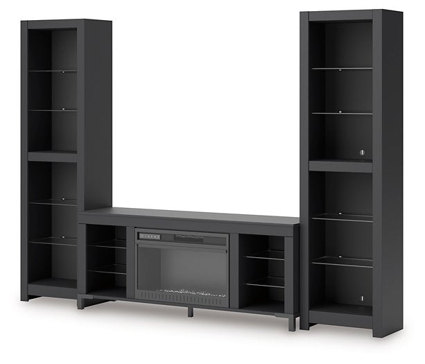 Cayberry Entertainment Center with Electric Fireplace - Abundant Home Collections