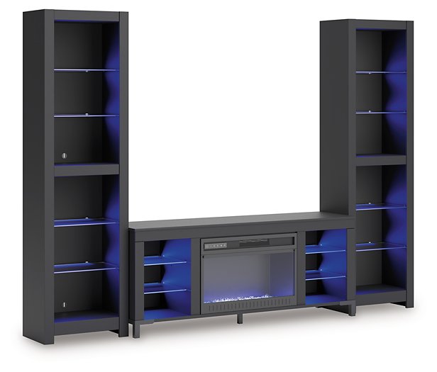 Cayberry Entertainment Center with Electric Fireplace - Abundant Home Collections