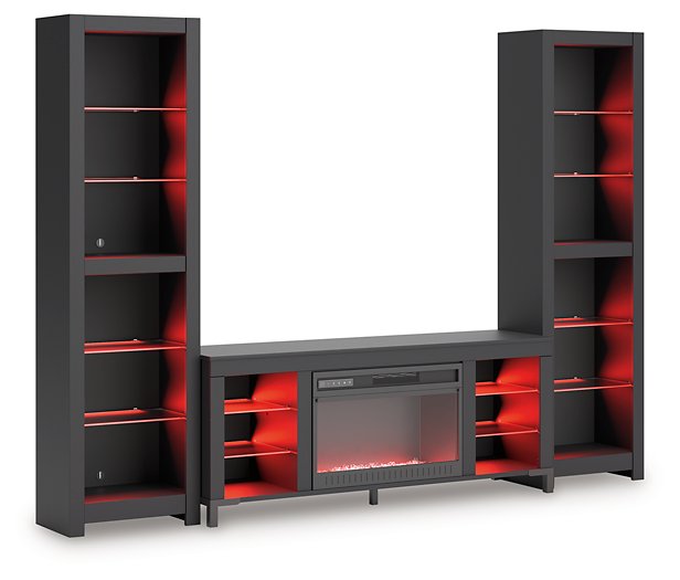 Cayberry Entertainment Center with Electric Fireplace - Abundant Home Collections