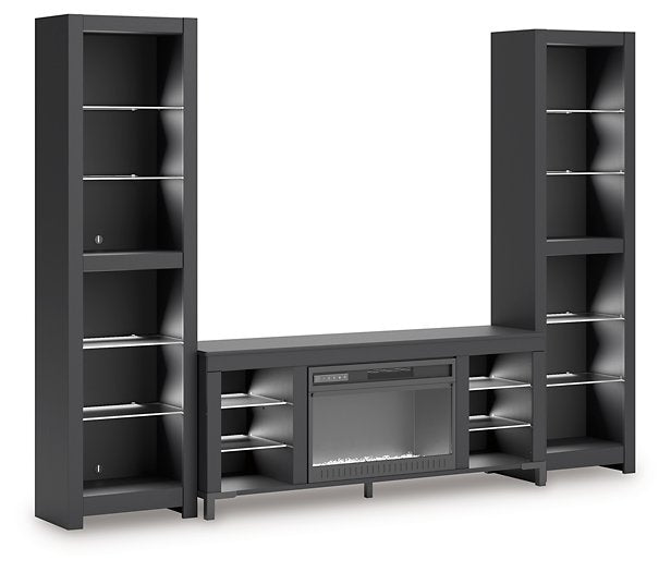Cayberry Entertainment Center with Electric Fireplace - Abundant Home Collections