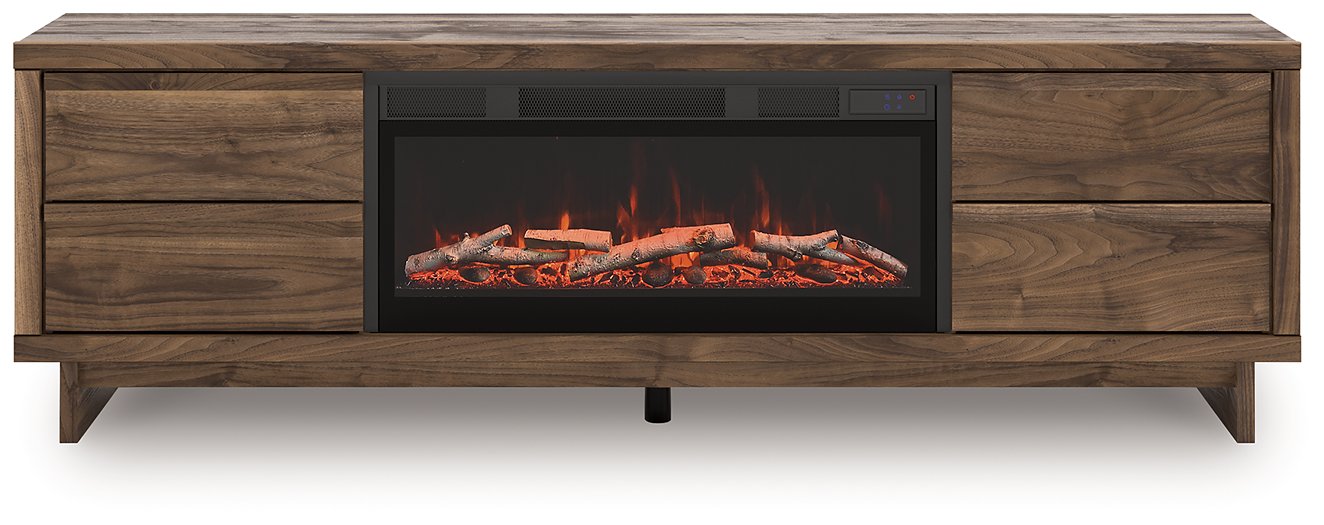 Zadilyn 72" TV Stand with Electric Fireplace - Abundant Home Collections
