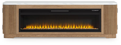Camdill 80" TV Stand with Electric Fireplace - Abundant Home Collections
