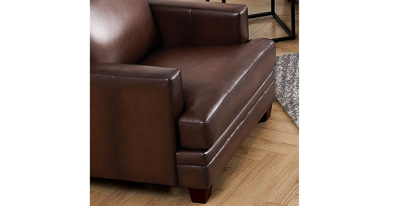 Bari Leather Loveseat
