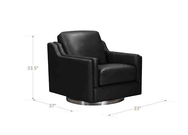 Bella Swivel Leather Chair