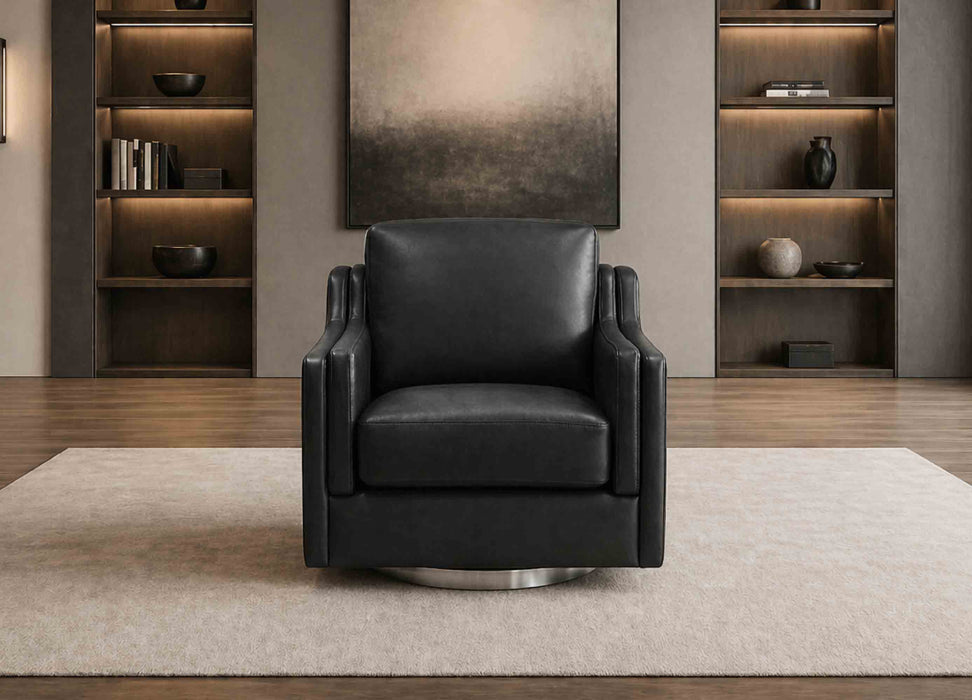 Bella Swivel Leather Chair
