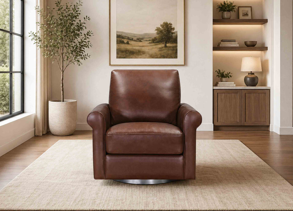 Laguna Swivel Leather Chair