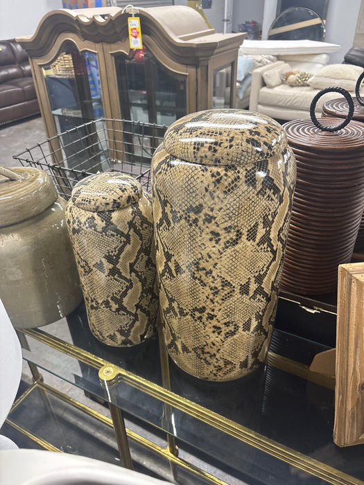 Snake skin Pots