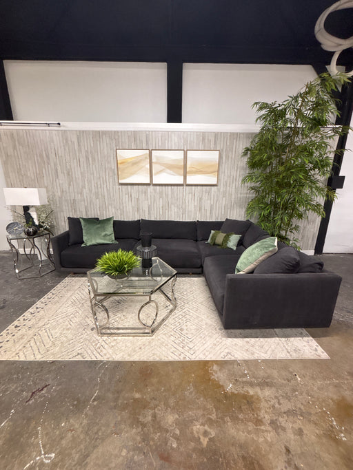 Black Fabric Sectional from Robin Bruce LP