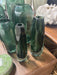 Dark green vase set of two