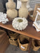 White coral candle holder
