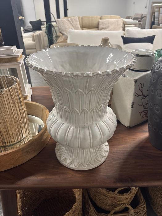 Large white vase