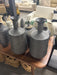 Tall dark grey vase set