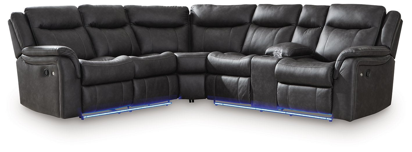 Sultan Meadow Reclining Sectional - Abundant Home Collections