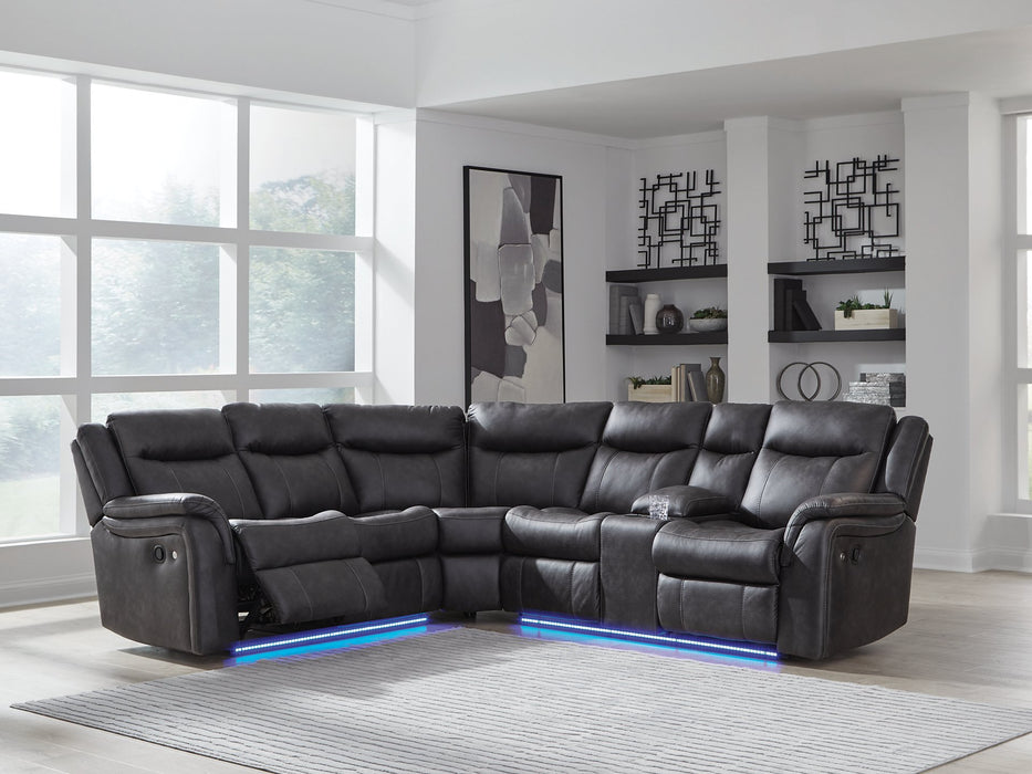 Sultan Meadow Reclining Sectional - Abundant Home Collections