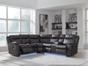 Sultan Meadow Reclining Sectional - Abundant Home Collections