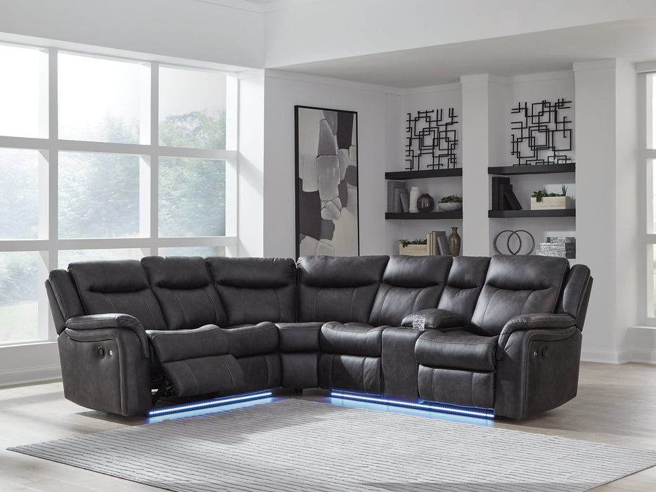 Sultan Meadow Reclining Sectional - Abundant Home Collections