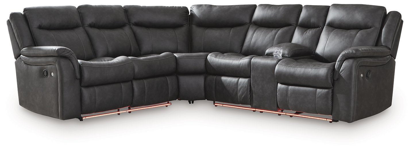 Sultan Meadow Reclining Sectional - Abundant Home Collections
