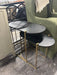 Clive Daniel Black & Gold Side Table Set