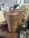 Wood decorative storage canister