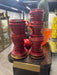 Red candle holder set