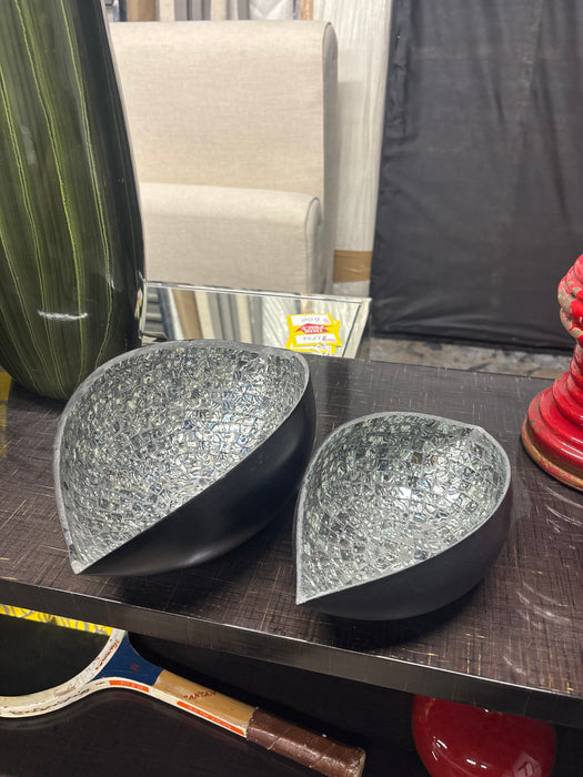 Mosaic glass centerpiece bowl