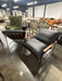 Black Leather Denver Modern Vail Lounge Chairs (2x)