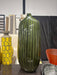Green floor Vase