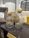 Glass bottles with rocks