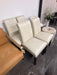 Cream Leather Dining Chairs (4x)