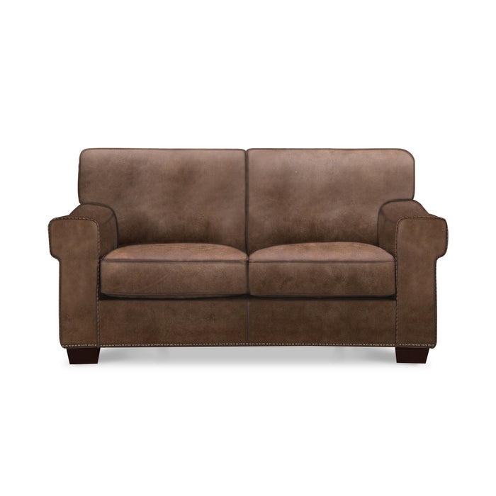 Capri Leather Loveseat