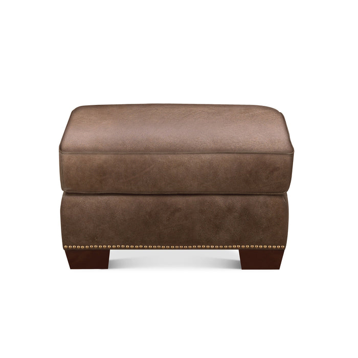 Capri Leather Ottoman