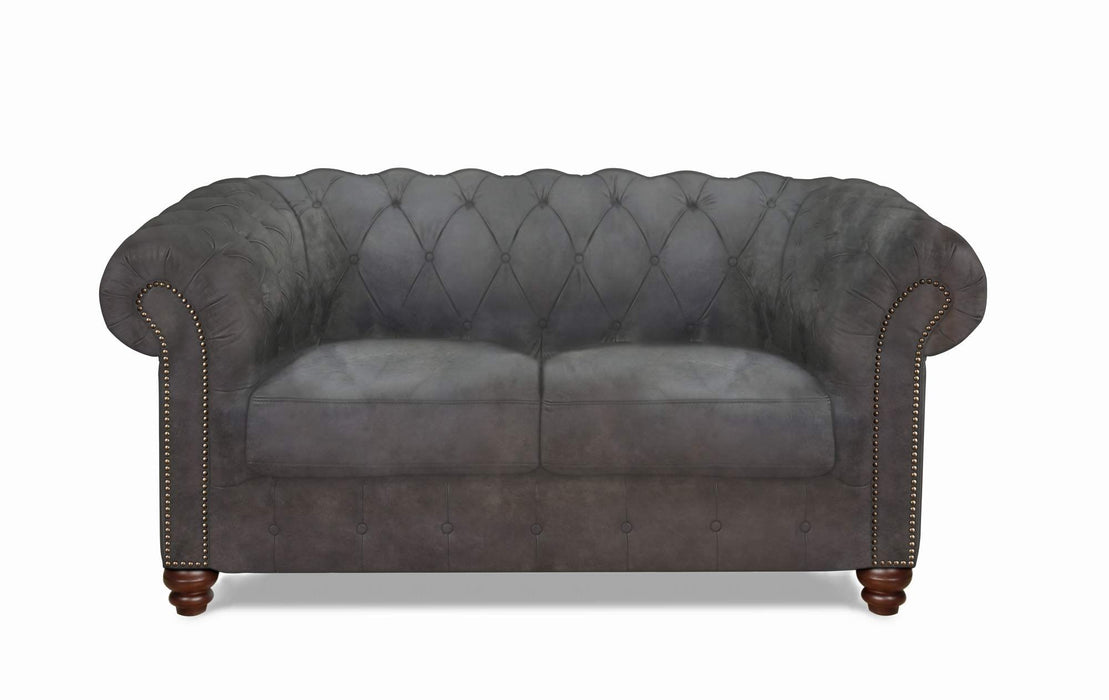 Kingston Waxy Pull Up Leather Loveseat