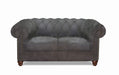 Kingston Waxy Pull Up Leather Loveseat