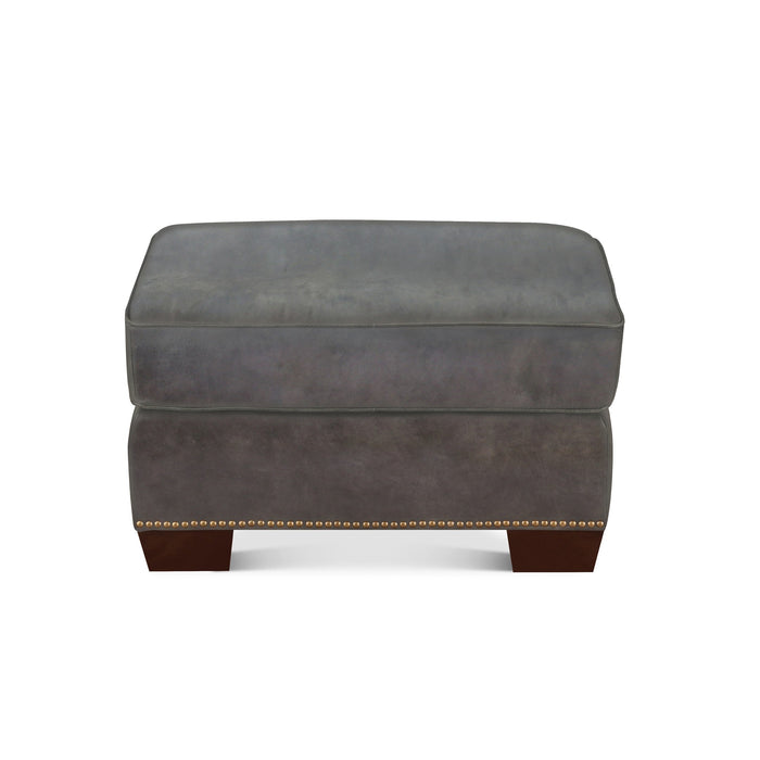 Capri Leather Ottoman