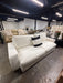 Clive Daniel White Fabric Sofa