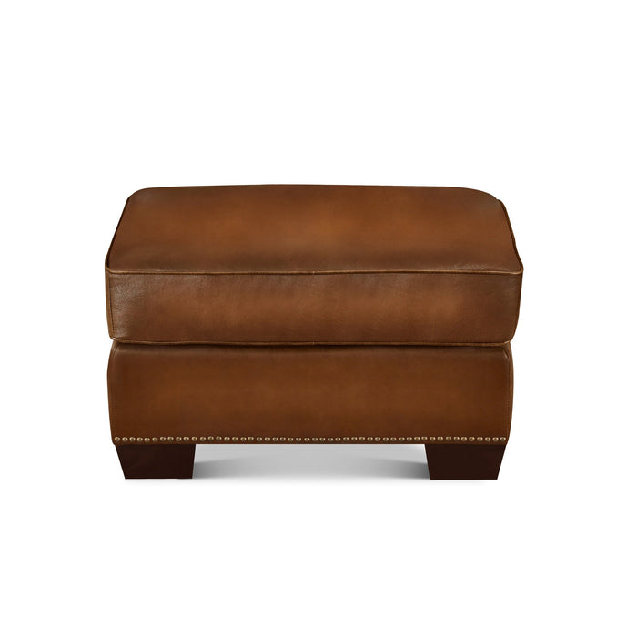 Capri Leather Ottoman