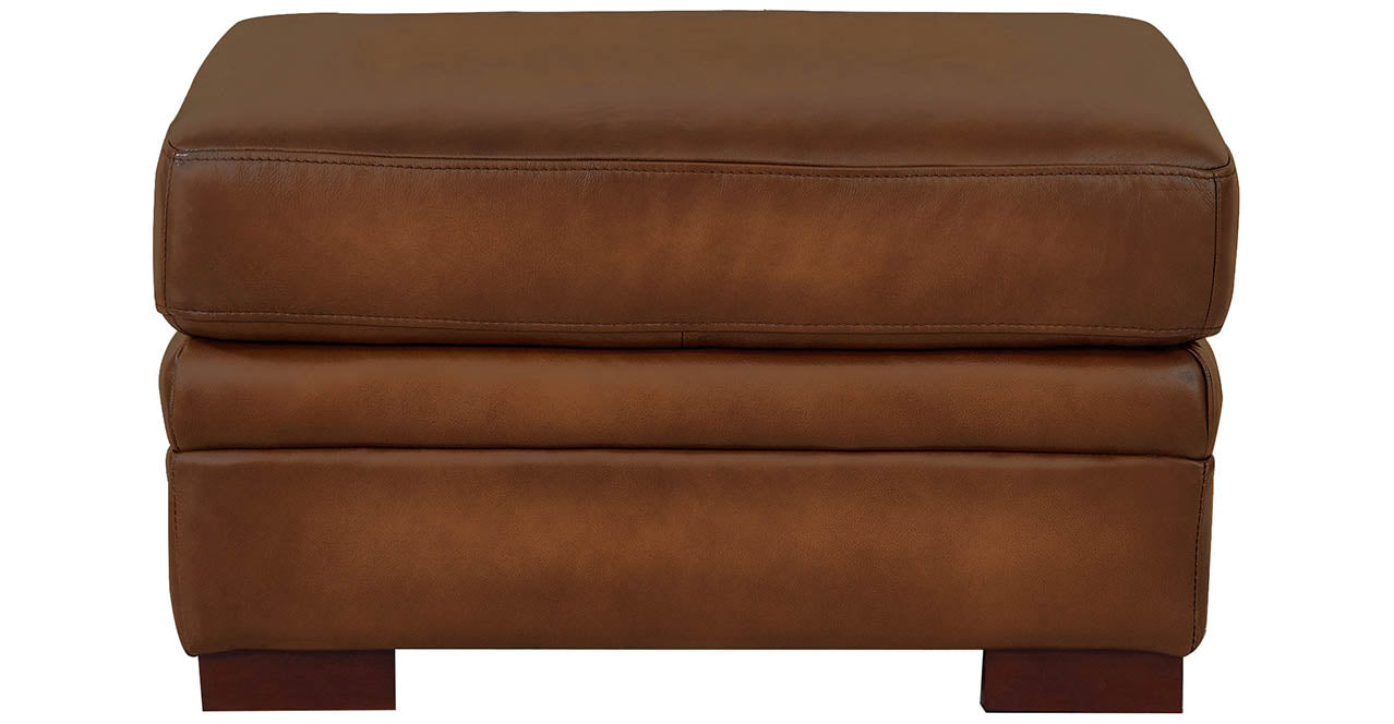 Dillon Leather Ottoman
