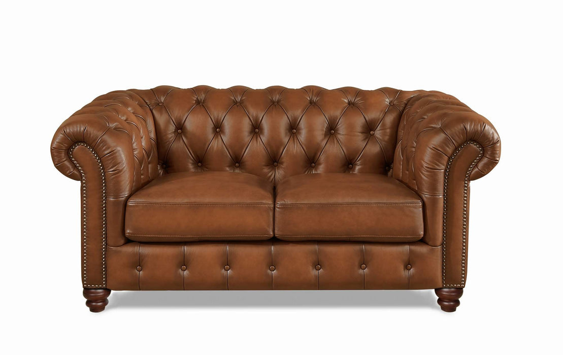 Kingston Waxy Pull Up Leather Loveseat