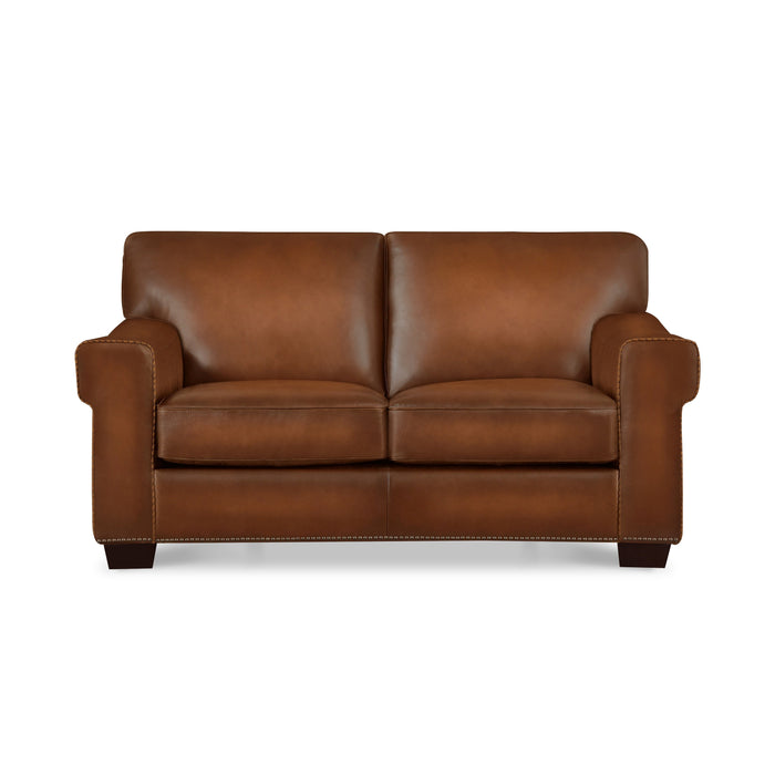 Capri Leather Loveseat